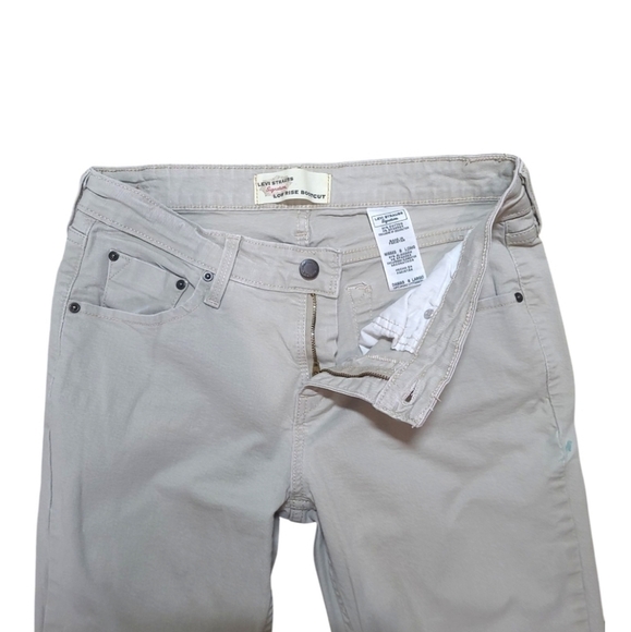 Levi Strauss Signature Low Rise Bootcut WFL423 Khaki Size Misses 8 Long - Picture 8 of 16